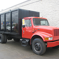 Large Red and Black Truck